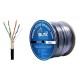GLINK GL5008 CAT5E Outdoor UTP Cable, Black Color, 305M/Roll in Box	
