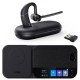Yealink BH71 Workstation Pro Wireless bluetooth Single Ear headset with Noise Canceling Mic, Charging Case, Wireless Charging Pad, Speakerphone, USB dongle, 3-Inch Touchscreen