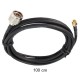 CAB-NM-200-RP-SMA-M-1M Low Loss200 Cable (LLC200) N-Type male To RP-SMA male, 1 Mate.
