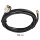 CAB-NM-200-RP-SMA-M-1M Low Loss200 Cable (LLC200) N-Type male To RP-SMA male, 1 M.