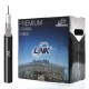 LINK CB-0109S+1 RG 6/U Cable Black Jacket, 96% Shield STANDARD+ 100m./Easy Box