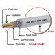Link CB-0254A Control Cable Multi-Pair Cable, 4 pairs (Double Shield), 24 AWG								