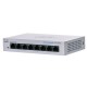 Cisco CBS110-8T-D-EU 8-Ports Gigabit 10/100/1000 Mbps Unmanaged Desktop Plug-and-Play Switch