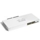 Cisco CBS220-16P-2G-EU  16 Ports Gigabit PoE -220 Series Smart Switches  PoE Budget 130W + 2 Ports 1G SFP Uplink, Rackmount 1U