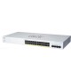 Cisco CBS220-24FP-4G-EU  24 Ports Gigabit PoE -220 Series Smart Switches  PoE Budget 382W + 4 Ports 1G SFP Uplink, Rackmount 1U