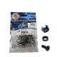 Link CH-10010SET Black Fixing Set (Screw M6 + Cage nut + Plastic washer) 10 Set / Pkg