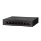 Cisco SF110D-08HP Switch PoE 8-Port 10/100 Ethernet Unmanaged, Total Budget 32W, 1.6 Gbps Capacity, Metal Enclosure