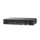 Cisco SF352-08P Switch PoE 8-Port 10/100 L3 Managed, 2-Port Gigabit copper/SFP Combo, Total Budget 62W, Static Routing/Spanning Tree/Link Aggregation/VLAN Support