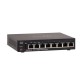 Cisco SG250-08 Switch 8-Port Gigabit Smart Managed, 1-Port USB, Spanning Tree/Link Aggregation/VLAN Support