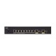 Cisco SG250-10P Switch PoE 10-Port Gigabit Smart Managed, 1-Port USB, Total Budget 62W, Spanning Tree/Link Aggregation/VLAN Support
