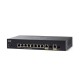 Cisco SG250-10P Switch PoE 10-Port Gigabit Smart Managed, 1-Port USB, Total Budget 62W, Spanning Tree/Link Aggregation/VLAN Support