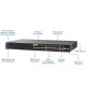 Cisco SG350-28MP 28-Port Gigabit 10/100/1000 PoE+ 382W, 2x1G SFP/RJ-45, 2x1G SFP, Switch Managed