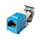 COMMSCOPE (AMP) AM-3600 CAT 6 RJ45 Modular Jack, Blue Color