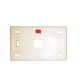 COMMSCOPE AM-3012 (272352-1) Faceplate Standard Kit, 1 Port,  Icon & Label, Almond, 1 EA/Pkg