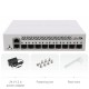 MikroTik CRS310-1G-5S-4S+IN SFP Cloud Router Layer-3 Switch, 5-Port 1G SFP + 4-Port 10G SFP+, + 1 Port RJ45, MikroTik RouterOS v7 / SwitchOS, License level 5, Rack-Mount kit (Included)