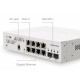 Mikrotik CSS610-8G-2S+IN Cloud Smart Switch 8-Port Gigabit Ethernet + 2-Port 10G SFP+, PoE-in Support, SwitchOS Lite + Metal Case + Rack-Mount kit (Included)