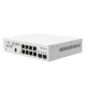 Mikrotik CSS610-8G-2S+IN Cloud Smart Switch 8-Port Gigabit Ethernet + 2-Port 10G SFP+, PoE-in Support, SwitchOS Lite + Metal Case + Rack-Mount kit (Included)