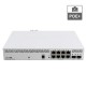 Mikrotik CCSS610-8P-2S+IN Cloud Smart PoE+ Switch 8-Port Gigabit Ethernet + 2-Port 10G SFP+, PoE+ 802.3af/at & Passive PoE (Total 140W), SwitchOS Lite + Rack-Mount kit (Included)