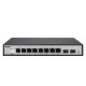 D-Link DGS-1210-10/H 10-Port Gigabit Smart Managed Switch + 2-Port SFP Gigabit Uplinks, Rack-mount Metal Case