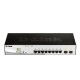 D-Link DGS-1210-10P 10-Port Gigabit PoE/PoE+ Smart Managed Switch + 2 x Gigabit SFP Ports, 65W PoE Power Budget, Rack-mount Metal Case