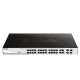D-Link DGS-1210-28MP 28-Port Gigabit PoE/PoE+ Smart Managed Switch (24 x 10/100/1000Base-T) + 4 x Gigabit RJ45/SFP Combo ports Uplinks, 370W PoE Power Budget, Rack-mount Metal Case