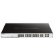 D-Link DGS-1210-28P 28-Port Gigabit PoE/PoE+ Smart Managed Switch (24 x 10/100/1000Base-T) + 4 x Gigabit RJ45/SFP Combo ports Uplinks, 193W PoE Power Budget, Rack-mount Metal Case