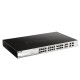 D-Link DGS-1210-28P 28-Port Gigabit PoE/PoE+ Smart Managed Switch (24 x 10/100/1000Base-T) + 4 x Gigabit RJ45/SFP Combo ports Uplinks, 193W PoE Power Budget, Rack-mount Metal Case