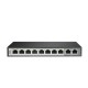 D-Link DGS-F1010P-E 250M 10-Port Gigabit 10/100/1000 Switch with 8 PoE Ports and 2 Uplink Ports, Desktop Switch Metal Case