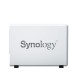 Synology DiskStation  DS223j แบบ 2Bay  2 x 3.5" or 2.5" SATA HDD/SSD, CPU Realtek RTD1619B, 1 GB DDR4 ,1 x 1GbE RJ-45 เหมาะสำหรับจัดการข้อมูลสำหรับบ้านและสำนักงานขนาดเล็ก