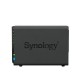 Synology DiskStation DS224+ 2 x 3.5" or 2.5" SATA SSD/HDD Network Storage System 2 พอร์ท 10/100/1000 Mbps , รองรับ RAID 0/1 + JBOD + Synology Hybrid RAID ซีพียู Intel® Celeron® J4125 + หน่วยความจำขนาด 2 GB DDR4