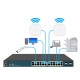 EnGenius EWS1200-28TFP L2 Switch PoE 24-Port Gigabit Managed 802.3af/at and 4-Port SFP, Total Budget 410W, Centralized Network Management, Rackmount 1U Model