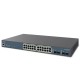 EnGenius EWS7928P-FIT L2 Cloud FitXpress 24-Port PoE+ (802.3af/at) Gigabit EnGenius FitController Network Management + 4-Port SFP, PoE Budget 240W, Rack-Mountable Steel Case