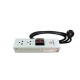 19" GERMANY G7-00002 AC Power Distribution 2 TIS Outlets w/Cable 1.8 M. , w/ SW Cover & Surge Protection