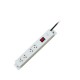19" GERMANY G7-00004 AC Power Distribution 4 Universal Outlet w/Cable 1.8 M. & Surge Protection