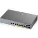Zyxel GS1350-12HP 10-port GbE SFP 2 Smart Managed Switch with GbE Uplink PoE  8  Port  Total budget 130 watt