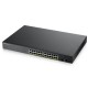 Zyxel GS1900-24HPv2 24 Ports 10/100/1000BASE-T ( 12 PoE) ,  + 2 Ports SFP 100/1000BASE-X  Smart Managed PoE Switch with GbE Uplink (170 Watt)