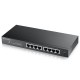 Zyxel GS1900-8 8-port GbE Smart Managed Desktop Switch รองรับ การทำ VLAN, QoS, Link Aggregation, 802.1x, CPU defense engine และ DoS prevention