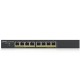 Zyxel GS1900-8HP 8-port GbE Smart Managed Desktop PoE Switch (70Watt) รองรับ PoE มาตรฐาน 802.3at โดยจ่ายไฟต่อพอร์ตสูงสุดถึง 30W รองรับ การทำ VLAN, QoS, Link Aggregation, 802.1x, CPU defense engine และ DoS prevention