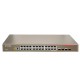 IP-COM G3224P Manage PoE Switch 24-Port Gigabit, 4-Port SFP Combo, Total Power 370W, Web Smart Config