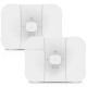 Ubiquiti LBE-5AC-Gen2-SET Point-to-point WiFi Link 3-5Km. airMAX Management 802.11ac, Freq 5GHz Hi-Speed 450+Mbps, Power 25dBm, Ant 23dBi 2x2MIMO, Configuration ready, (1 set มี 2 ตัว )