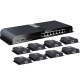 VENZeL (NEXIS) LH-108EB 1 IN 8 OUT HDMI SPLITTER WITH EXTENDER VIA CAT6