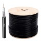 LINK CB-0109S+ RG 6/U Cable Black Jacket, 96% Shield STANDARD+ 500m./Reel in Box.