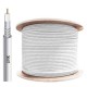 LINK CB-0106A-WH RG 6/U Cable, 95% Shield, White Jacket , ADVANCED , Packing 500m./ Reel in Box.