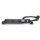 Link CH-10304A PDU 4 TIS Outlet w/Cable 3 M. + Lighting Switch w/Guard , 16A, Electronic Circuit Breaker