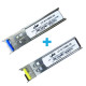 Link Set UT-9113WD-20+UT-9114WD-20 SFP BIDI Transceivers Single Fiber, Single-Mode (SM), 1310/1550, 20 Km.