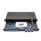 Link UF-2010 Fiber Optic Distribution Unit (FDU) 6-24F (2 Snap-In) Rack Mount Slide, 1U Depth 19 cm. Unload