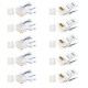 Link US-1002 CAT 6 RJ45 Plug Unshield, 2 Layer with pre-insert bar (10 Each/Pkg)