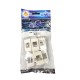 Link US-2006 ตัวแปลง RJ45 LINK, AMP ตัวเมียใส่หน้ากาก PANASONIC รุ่นใหม่ (Wide Series) บรรจุ 10 ตัว/Pkg