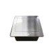 Link US-2062A CAT.6A Floor Outlet Stainless w/LINK, 2 Port CAT.6A Jack Outlet (Loaded), Gasket IP44, Metallic Color