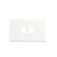 Link US-2312 Shiny Face Plate, 2 Port White
